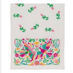 HOBBY LOBBY • Floral Multi-Color Embroidered Bird Table Runner